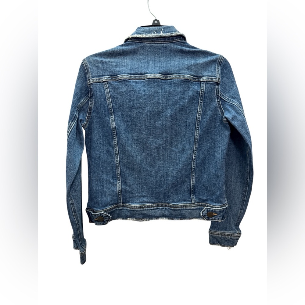 ZARA Distressed Classic Jean Jacket - Picture 4 of 10